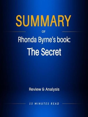 cover image of Summary of Rhonda Byrne's book